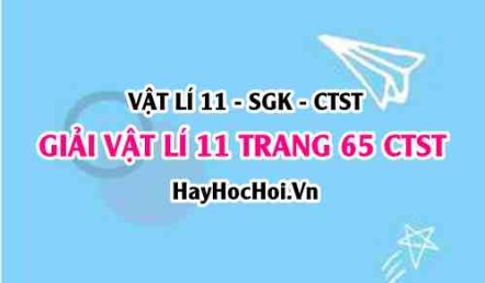 Giải Vật lí 11 trang 65 Chân trời sáng tạo SGK